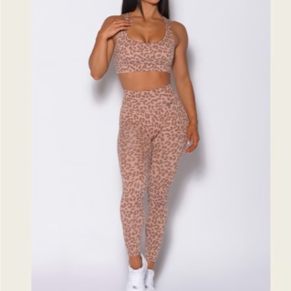 Bombshell Sportswear Tan Leopard Print Apparel